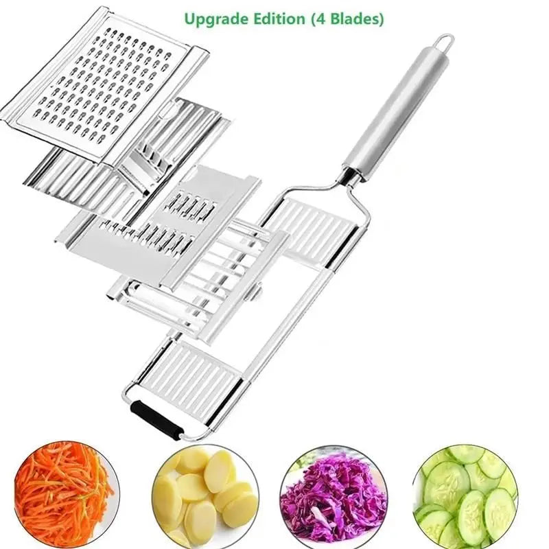 4 In1 Stainless Steel Vegetable Slicer