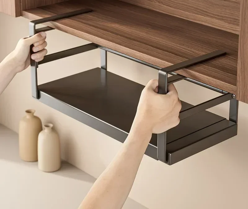 Cabinet hanger Retractable kitchen shelving