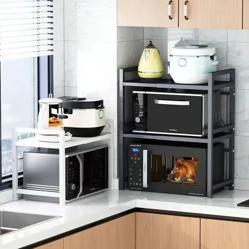 Retractable Microwave Kitchen Shelf