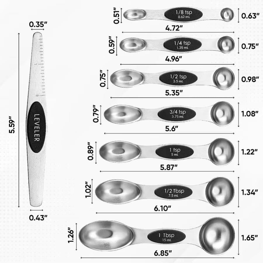 Magnetic Measuring Spoon Set