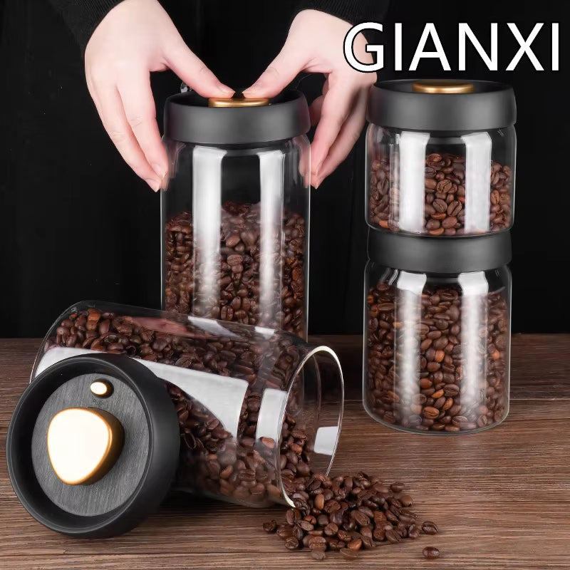 Vacuum Seal Coffee Jar