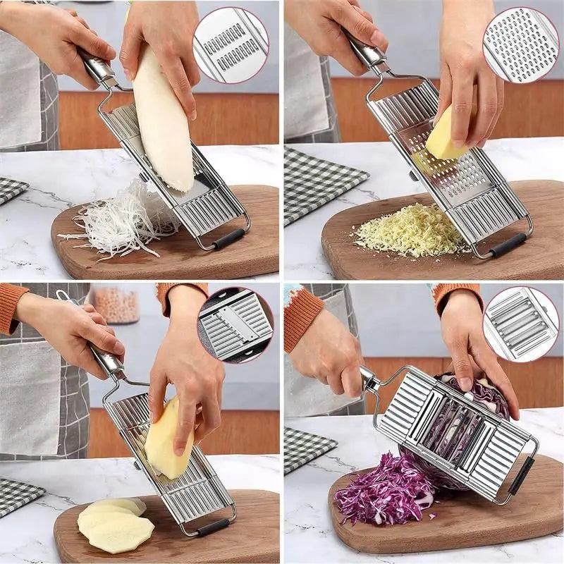 4 In1 Stainless Steel Vegetable Slicer
