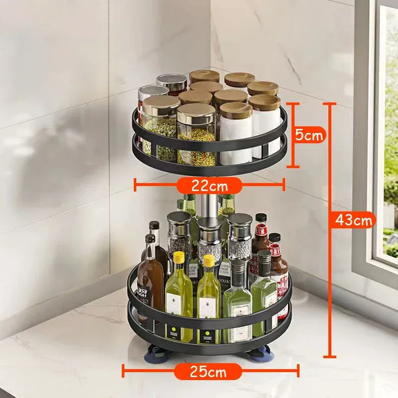 Rotating spice rack