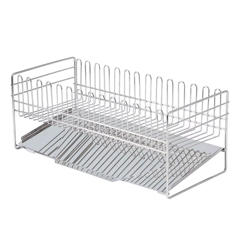 Sleek Stainless Steel Over-Sink Drying Rack