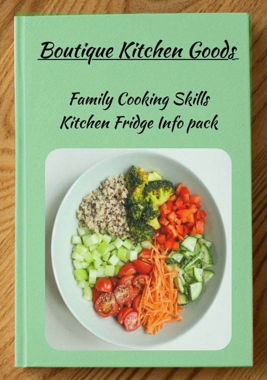 Family Cooking Skills Kitchen Fridge Info Pack (E-book files)
