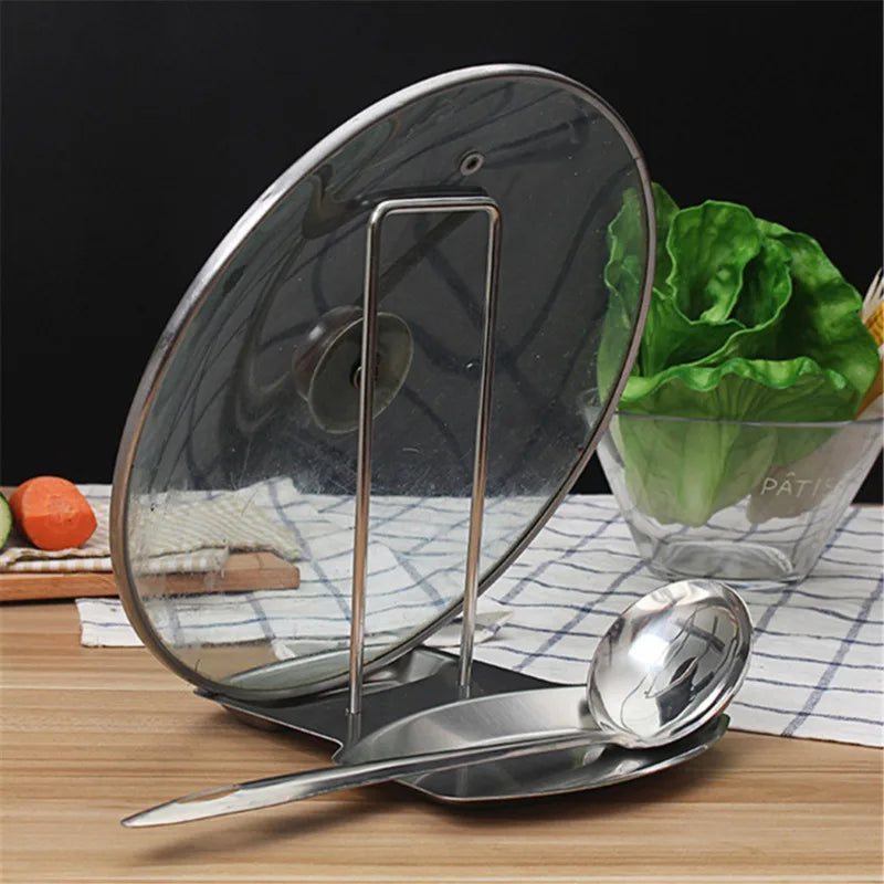 Spotless Stainless Steel Pot lid holder and rack 