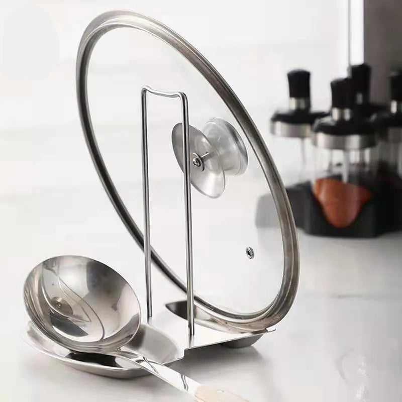 Spotless Stainless Steel Pot lid holder and rack 