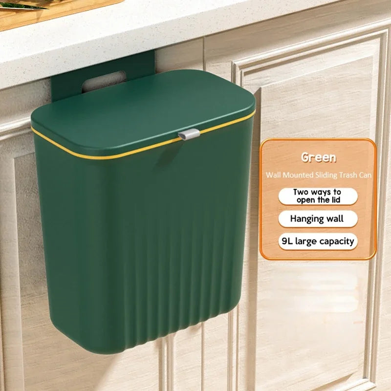 9L Wall Cupboard Mounted Kitchen Bin