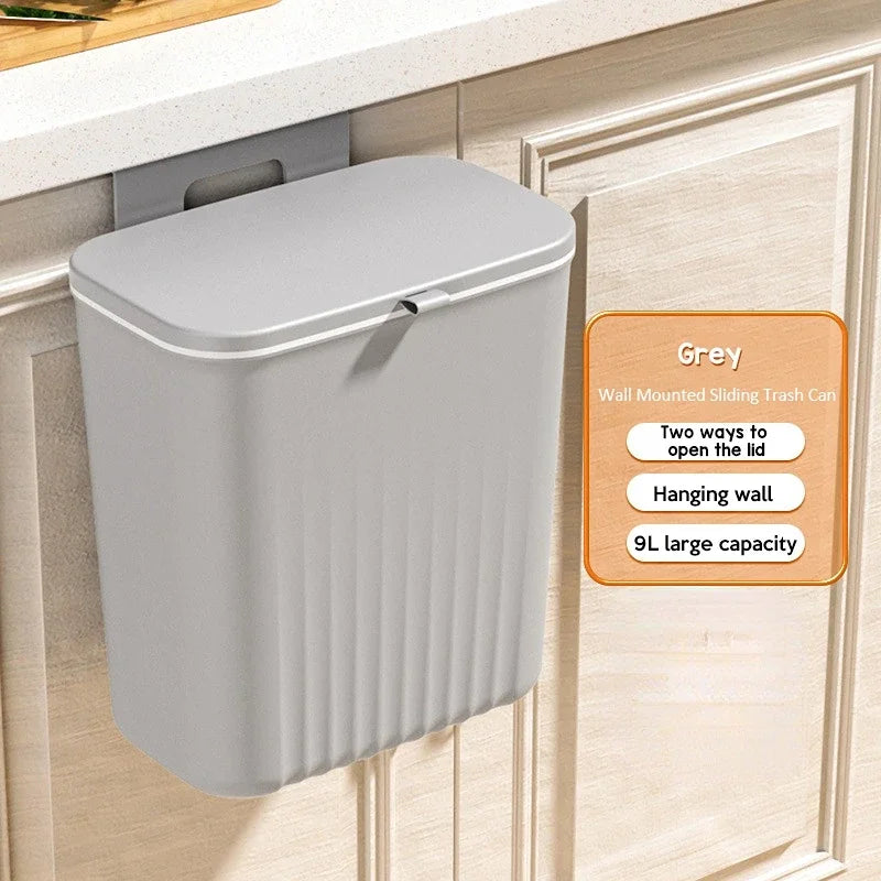 9L Wall Cupboard Mounted Kitchen Bin