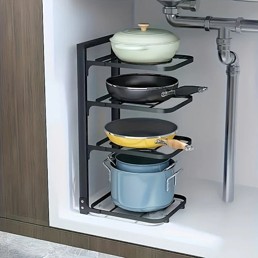 Main pots stacked and close by