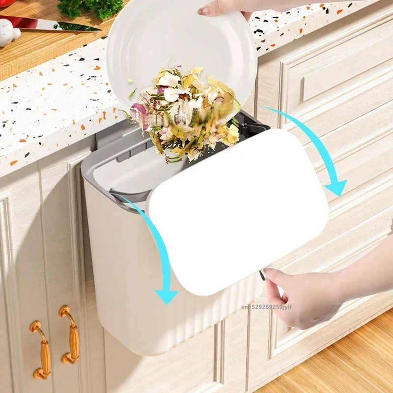 9L Wall Cupboard Mounted Kitchen Bin