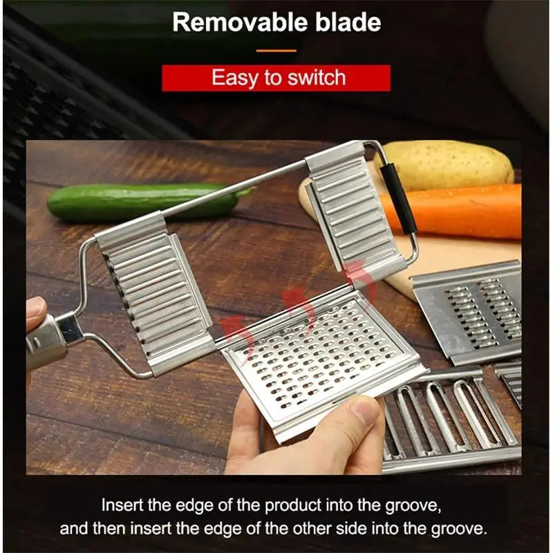 4 In1 Stainless Steel Vegetable Slicer