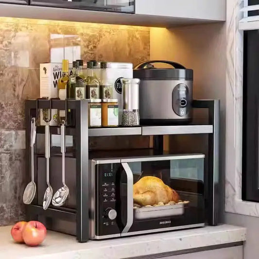 Retractable Microwave Kitchen Shelf