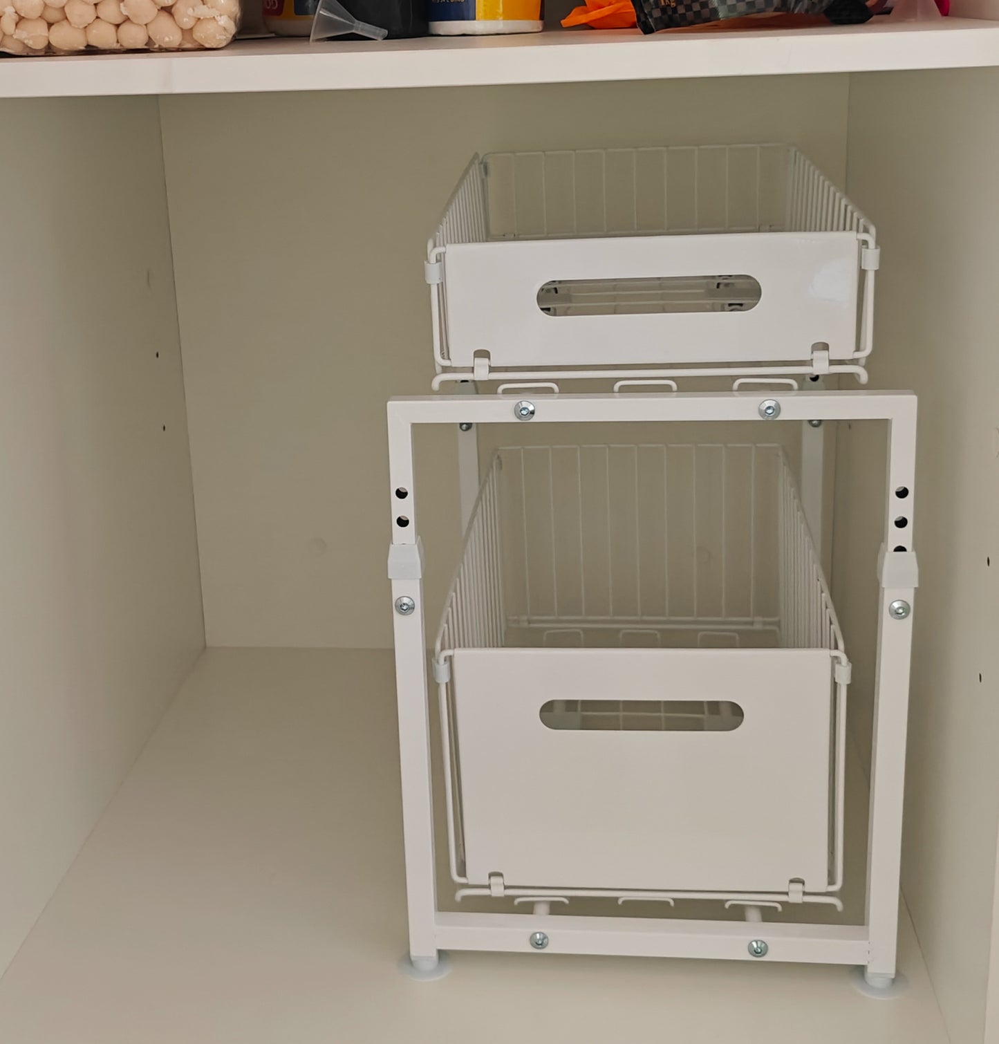 2 Tier Back saving kitchen sliding drawers