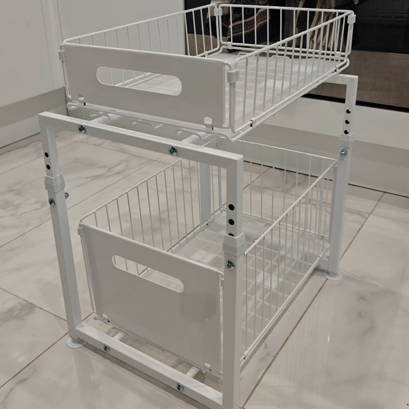 2 Tier Back saving kitchen sliding drawers